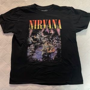 nirvana t-shirt, black, size M